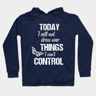 Today I will not stress over things I can't control Hoodie